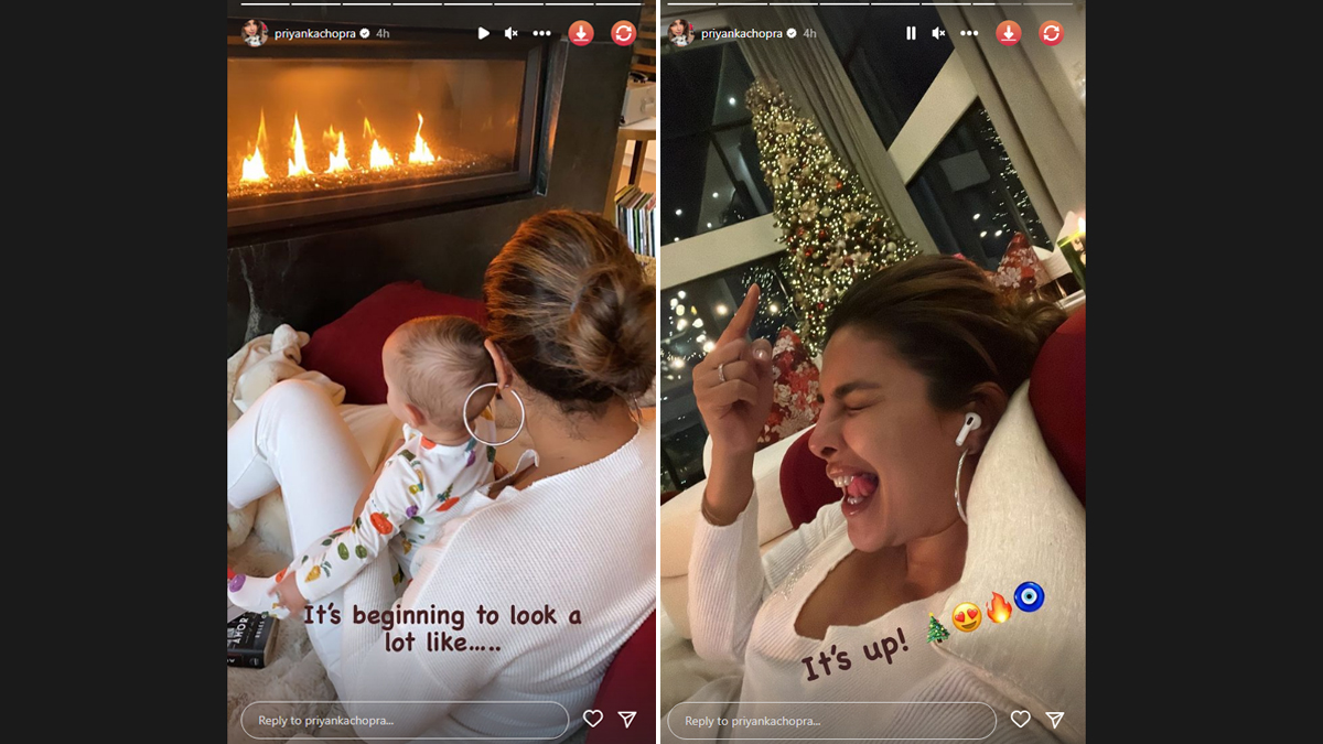 Priyanka Chopra Gears Up for Christmas 2022 With Baby Malti Marie, Shares Glimpse of Xmas Tree From Their LA Home (View Pics)