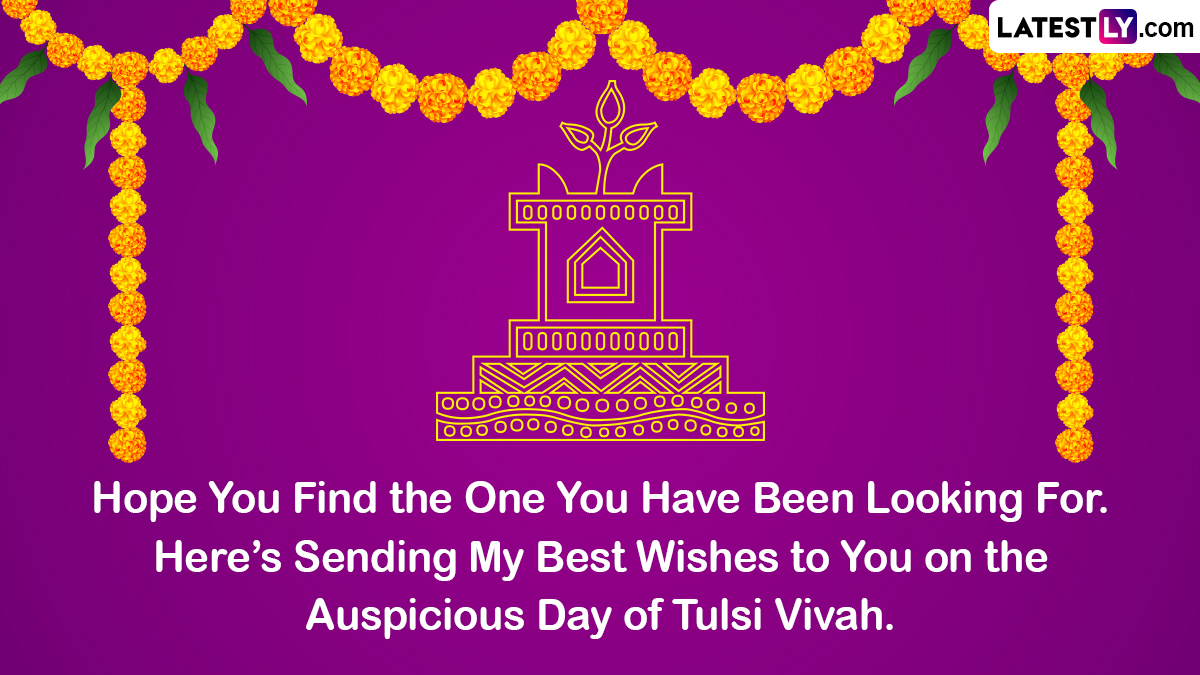 Tulsi Vivah 2022 Messages and Tulsi Kalyanam Needs: Share Greetings, Images and HD Wallpapers To Celebrate the Marriage Ceremony of Goddess Tulsi and Lord Vishnu