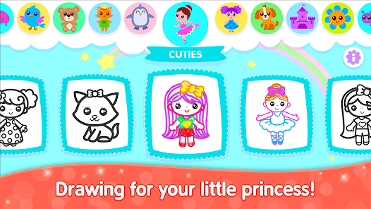 Screenshot of Bini Game Drawing for kids application 1