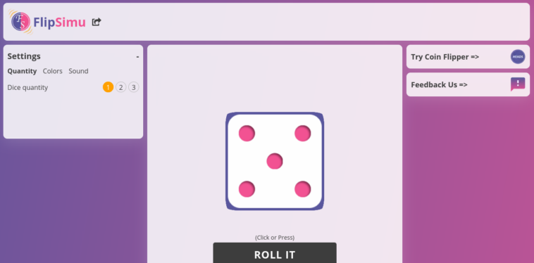 Many Advantages Of Players Of dice roller At Flipsimu
