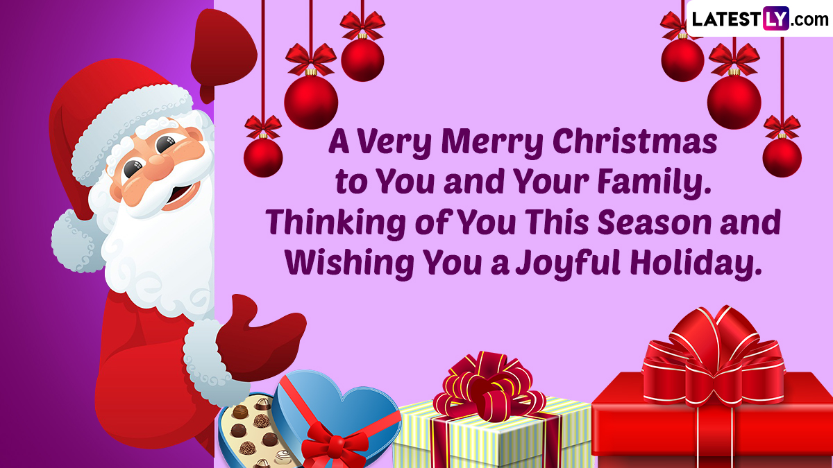 Merry Christmas 2022 Wishes and Messages: Share WhatsApp Messages, Santa Claus Images and HD Wallpapers, and Xmas Quotes and SMS