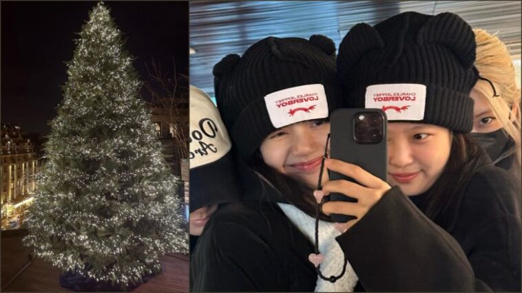Early Christmas 2022 for BLACKPINK in Paris! Jennie Shares Selife With Lisa, Jisoo and Rose and an Amazing Snow Video! - OKEEDA