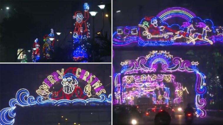 Christmas 2022 in Kolkata: City of Joy Glitters With Colours of Christmas Ahead of New Year 2023 Celebrations (Watch Video)