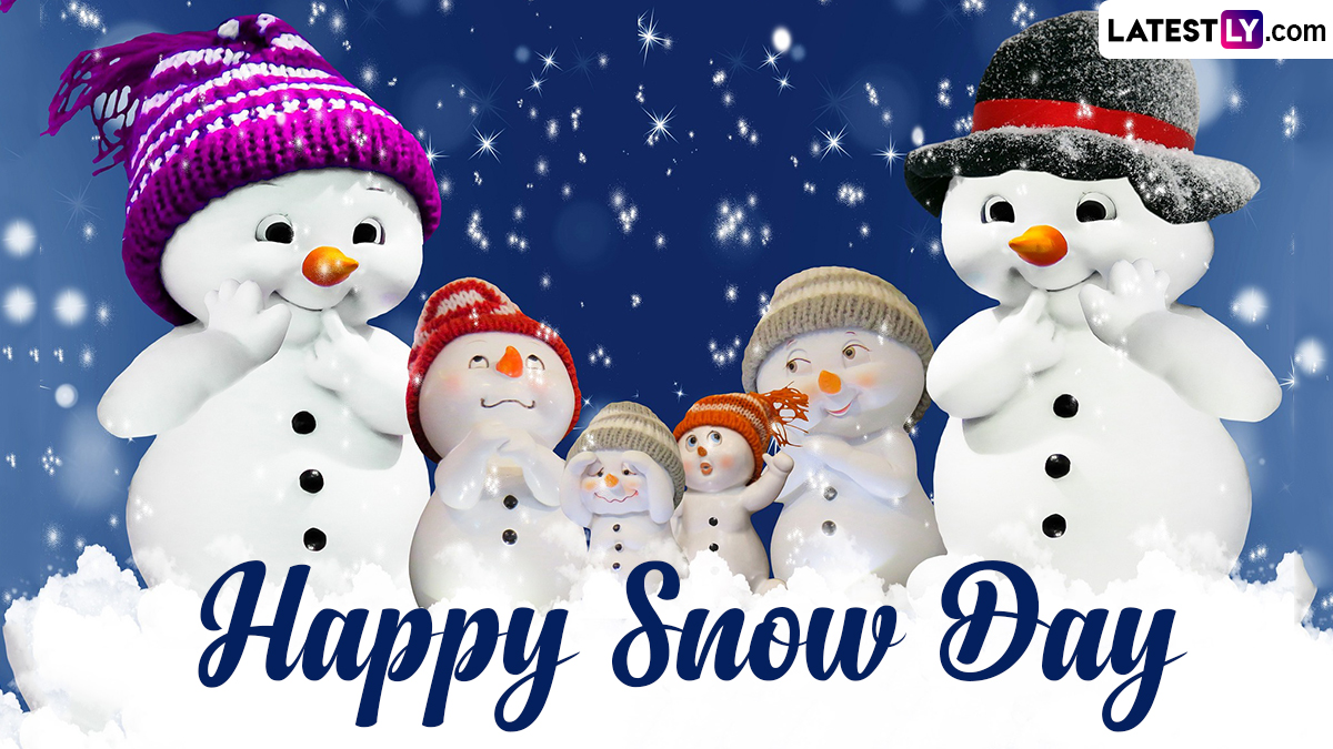 Happy Snow Day Images and HD Wallpapers for Free Download On-line: Share GIFs, WhatsApp Messages, Greetings and Wishes With Everyone You Know