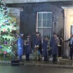 Rishi Sunak, UK PM Turns On Christmas Tree Lights at Downing Street in London (Watch Video)