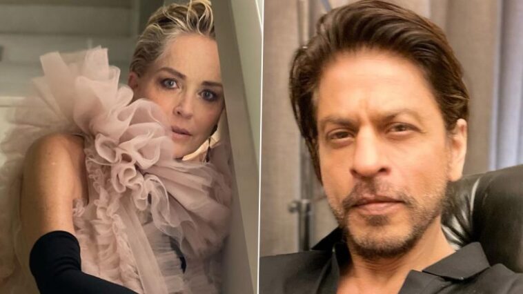 Sharon Stone’s Reaction on Realising She’s Seated Next to Shah Rukh Khan at Red Sea International Film Festival Is Priceless (Watch Video)