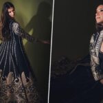 Diwali 2023 Fashion: Tara Sutaria's Black Anarkali Suit is the Most Elegant Choice to Nail Deepawali Style (See Pics)