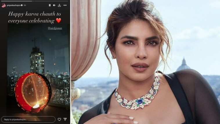 Priyanka Chopra Celebrates Karwa Chauth With Special Wishes for Fans (View Pic)