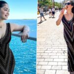 Sara Tendulkar Mesmerises in an All-Black Dress While Holidaying in Cannes, Shares Snippets From Her Cruise Adventure (View Pics) - OKEEDA