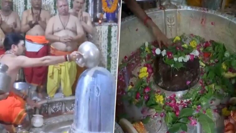 Sawan Somwar 2024 Celebration Videos: Kashi Vishwanath Temple, Baba Baidyanath Temple and More – Devotees Throng Lord Shiva Temples Across India To Worship on First Day of Shravan Month - OKEEDA